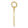 Black Bow Jewelry 14k Yellow Gold Textured Brick Trowel Charm - 2 of 4