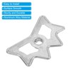 Unique Bargains Aluminum Alloy Rust-Proof Durable Smooth Surface Billiard Bridge Heads 2 Pcs - 4 of 4
