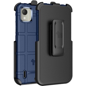 Nakedcellphone Combo for Nokia C110 Phone - Special Ops Case and Holster Belt Clip - 1 of 4