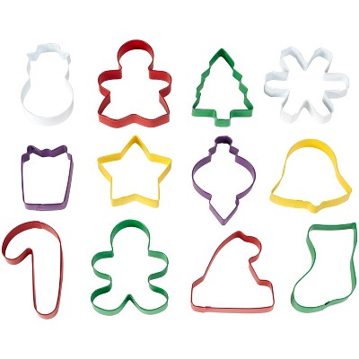 Wilton 12pc Holiday Metal Cookie Cutter Set