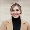 Unique Bargains Girl's Retro Flower Knotted Non-slip Wide Headband Yellow 5"x2.09" 1 Pc - 3 of 4