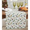 Saro Lifestyle Dining Table Runner With Forest Foliage Design, Green, 16" x 72" - 3 of 3