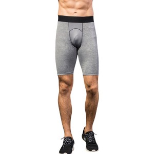 Anna-Kaci Active Men's Padded Compression Cycling Shorts with Wide Waistband and Mid-Thigh Length - 1 of 4
