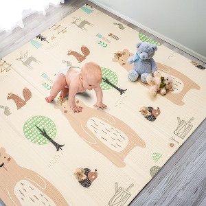 Sorbus (78x70x0.4) Foldable Play Mats with Travel Bag - for Babies, Toddlers, and Kids Playtime & Tummy Time - 1 of 4