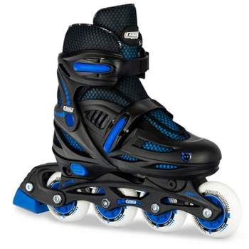 Schwinn Roller Blades Black Blue Youth Size 1 Inline Skates 64 MM Wheel  ABEC 5