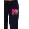 MTV Womens' Music Television Neon Vintage Logo '80s Sleep Pajama Pants Black - image 3 of 3