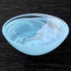 Slickblue Handmade Glass Soup Bowl with Marbleized Swirl - 6" - Aqua/Graphite - image 3 of 4