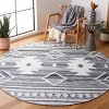Kilim With Fringes KLM764 Flat weave Rugs - Safavieh - 2 of 4