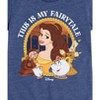 Girls' - Disney Princess - Belle This Is My Fairytale Fitted Short Sleeve Graphic T-Shirt - 2 of 4