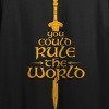 Lord Of The Rings War Of The Rohirrim You Could Rule The World Women's Black Crew Neck Short Sleeve Crop Top - 2 of 3
