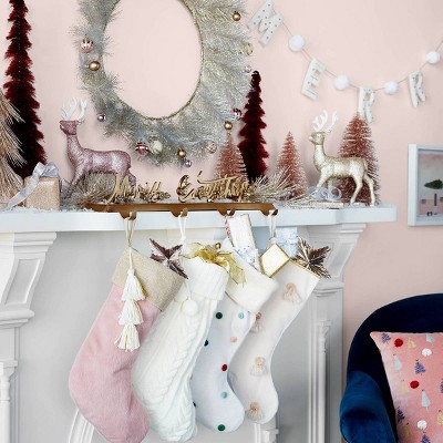 Cable Knit Christmas Stocking Ivory - Wondershop™, 2 of 8