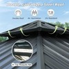 DOMETOUR 10' x 10' Hardtop Aluminum Gazebo with Steel Double Roof, Curtains & Netting, Permanent Pavilion for Patio, Backyard, Deck, Lawn - 2 of 4