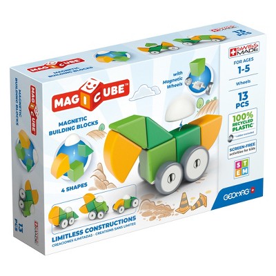 Geomag Magicubes Shapes Recycled, 13 Pieces