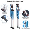 Yescom 50"-64" Drywall Stilts Adjustable Aluminum Painting Tool Sheetrock Lift with Leg Pads Protection for Painter Taping Cleaning Blue YES0486 - 4 of 4