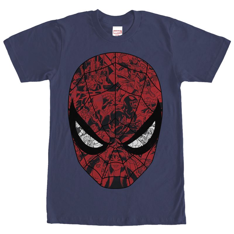 Men's Marvel Spider-Man Mask T-Shirt, 1 of 5