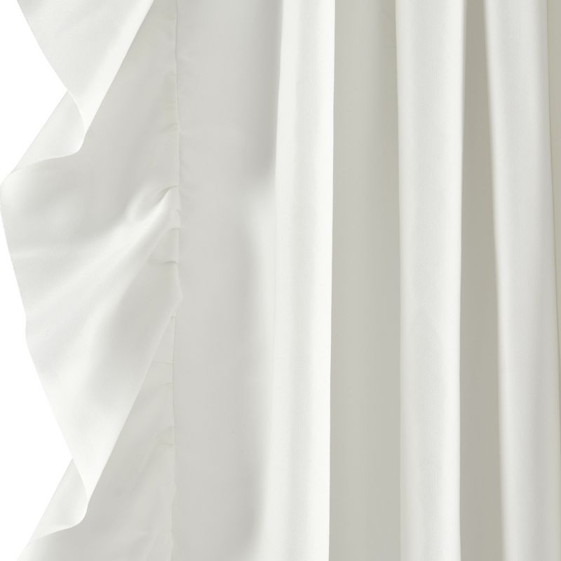 Reyna Window Curtain Panels Pure White 54x120 Set, 5 of 7