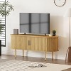 47.2" TV Stand, Modern TV Console Table with Storage Compartment and Sliding Door, Gaming Entertainment Center for Living Room, Bedroom - 2 of 4
