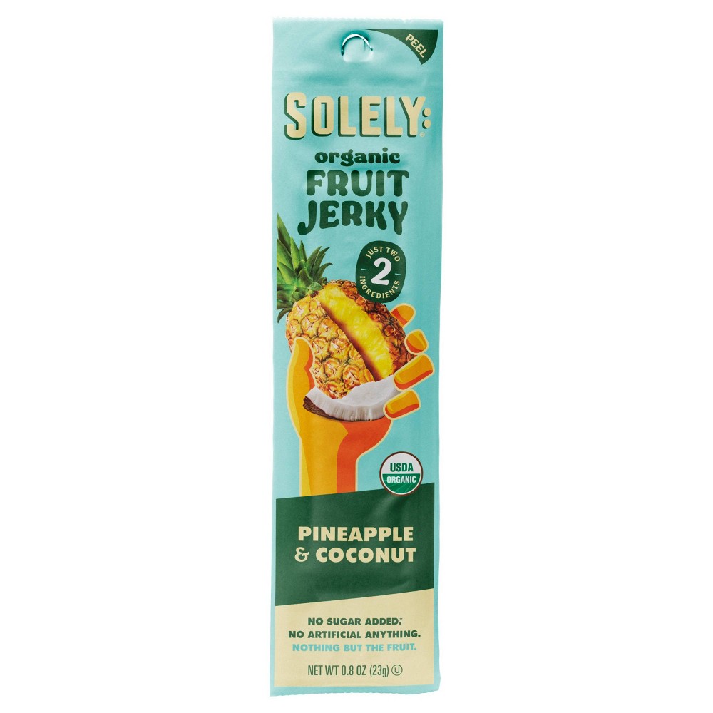 Solely Organic Pineapple with Coconut Fruit Jerky - 0.8oz