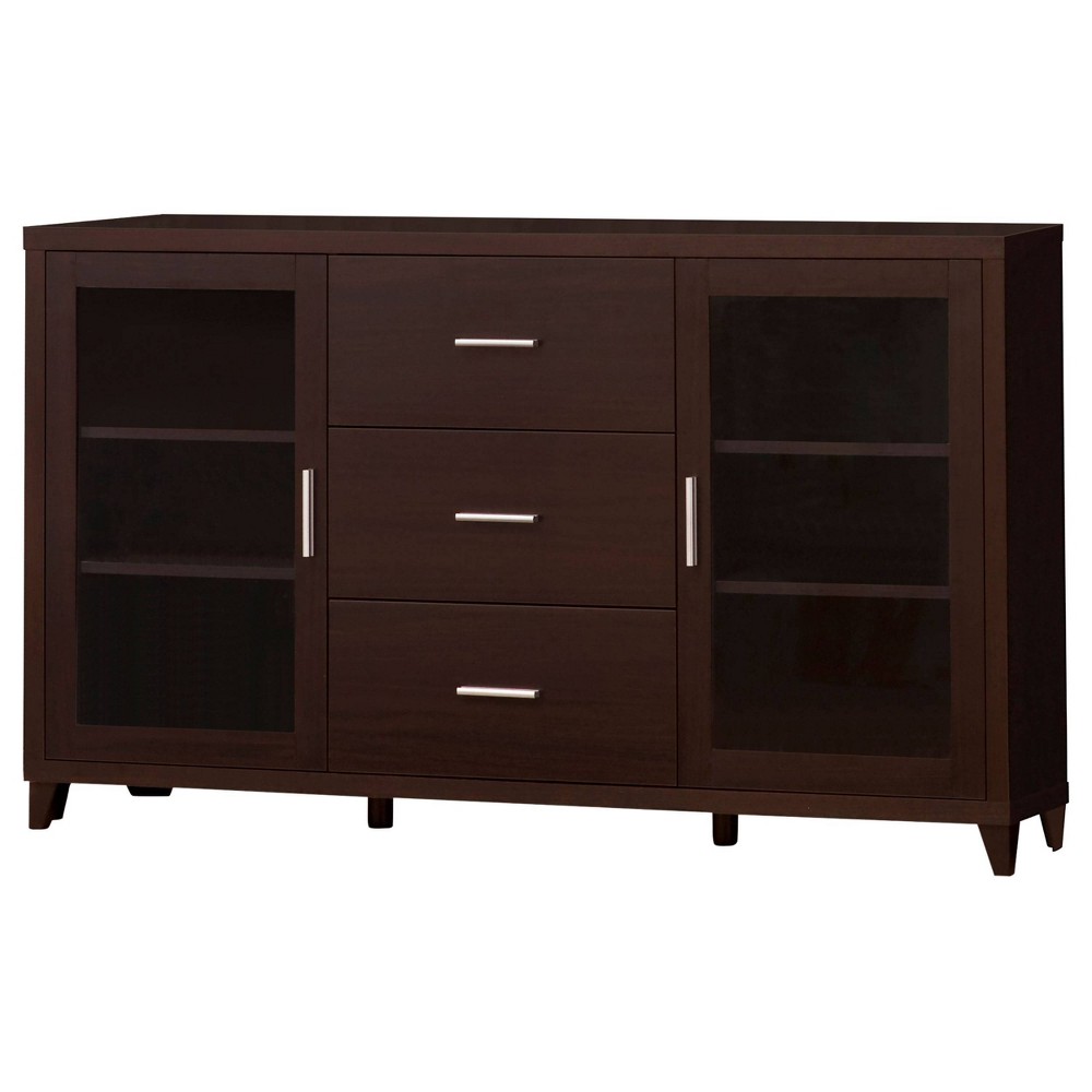 Photos - Display Cabinet / Bookcase Lewes TV Stand for TVs up to 65" Cappuccino Brown - Coaster