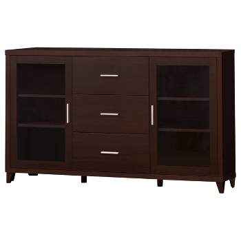Lewes TV Stand for TVs up to 65" Cappuccino Brown - Coaster