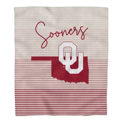 NCAA Oklahoma Sooners Ultra Fleece State Stripe Blanket