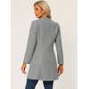 INSPIRE CHIC Women's Elegant Winter V Neck Single Breasted Long Overcoat - 4 of 4