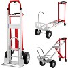 3-in-1 Heavy Duty Convertible Hand Truck, 800 lbs Capacity Dolly Cart with Wheels, Foldable Cart Converts from Hand Truck Dollys to Platform Carts - 2 of 4