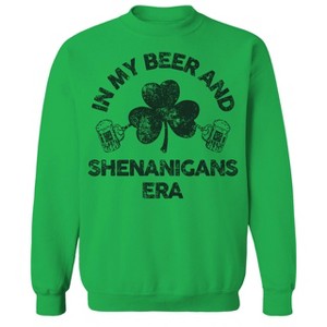 Rerun Island Men's In My Beer Long Sleeve Graphic Cotton Sweatshirt - 1 of 1