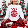 Simply Sage Market Women's Merry Christmas Ornaments Long Sleeve Garment Dyed Tee - 2 of 4
