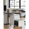 GALAXHERO  3 Drawer Mobile File Cabinet Under Desk Office, Fully Assembled Except Casters - 3 of 4