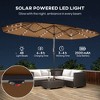 Garden Parasol, Double-Sided Sun Umbrella with LED Solar Lights, Patio Parasol for Outdoor - 4 of 4