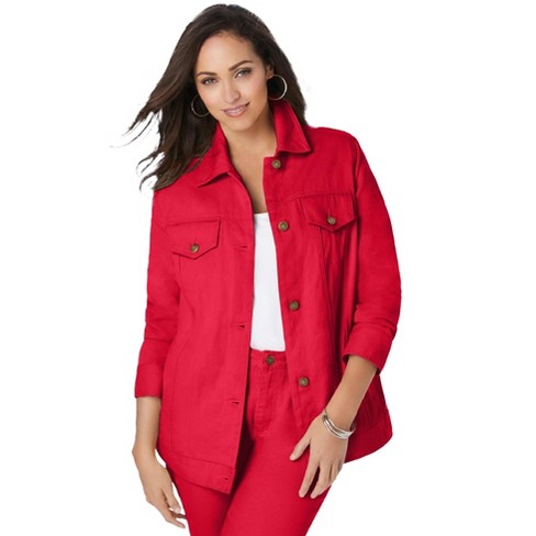 Jessica London Women's Plus Size Double-breasted Pantsuit - 16 W, Red :  Target