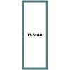 PosterPalooza | Panoramic Simple Blue Picture Frame - UV Acrylic, Foam Board Backing, Hanging Hardware - 2 of 4