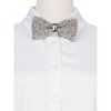 INSPIRE CHIC Women's Fine Diamonds Shiny Adjustable Bow Tie - 4 of 4