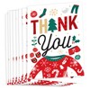 Big Dot of Happiness Christmas Pajamas - Holiday Plaid PJ Party Thank You Cards (8 count) - 2 of 4