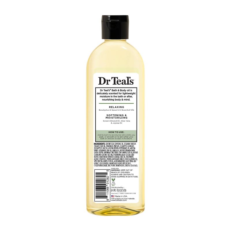 Dr Teal&#39;s Rejuvenating Eucalyptus &#38; Spearmint Moisturizing Bath &#38; Body Oil - 8.8 fl oz, 5 of 12