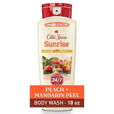 Old Spice Body Wash for Men - Sunrise - Peach & Mandarin Peel Scented - 18 fl oz
