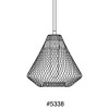 Progress Lighting Mesh 1-Light Mini Pendant, Antique Bronze, Open Cage Frame, Ideal for Clusters or Groups, Canopy Included - 3 of 4