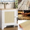 Farmhouse Rattan TV Cabinet, 70" Media Console,Boho Living Room Entertainment Center - 4 of 4