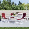 vidaXL Highback Chair Cushion Set of 4 Wine Red - 2 of 4