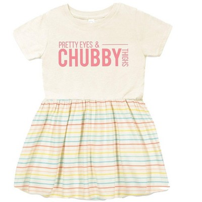 The Juniper Shop Pretty Eyes Chubby Thighs Infant Dress