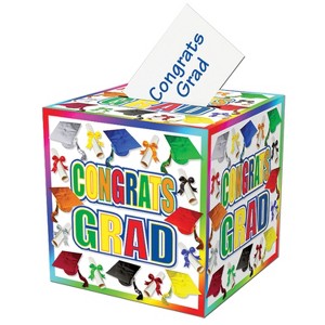 Beistle Graduation Card Box, 12" x 12", (1/Pkg) Multicolored - 1 of 1