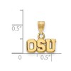Black Bow Jewelry 14k Yellow Gold Ohio State Buckeyes NCAA Small Pendant - 2 of 3