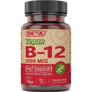 Deva Vegan Vitamin B12 Fast Dissolve Tablets, 90 Ct - 1 of 4