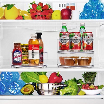 Sorbus 2 Pack Clear Lazy Susan Organizer
