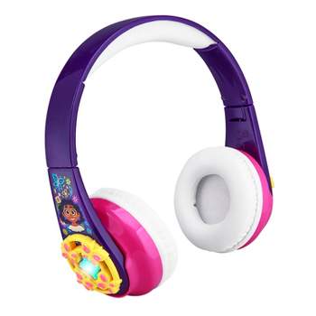 eKids Disney Encanto Bluetooth Headphones with EZ Link, Over Ear Headphones for School, Home or Travel - Purple (Di-B64EN.EXV1MOL)