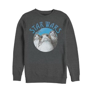 Men's Star Wars The Last Jedi Porg Circle Sweatshirt - 1 of 3