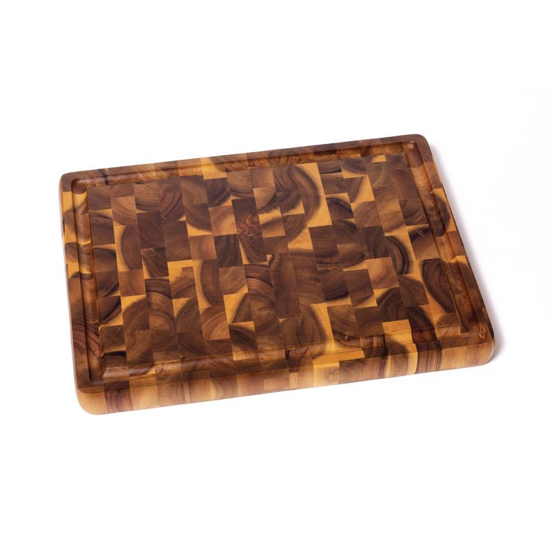 Acacia Large Cutting Board with Cutout Handles - Lipper International, 1 of 5