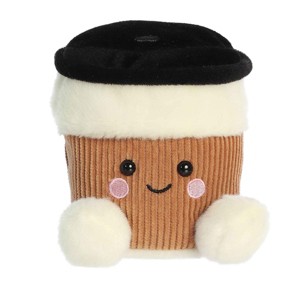 Aurora Mini Essie Coffee Cup Palm Pals Adorable Stuffed Animal White 4.5" - 1 of 4