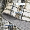 Washable Plaid Area Rug, Non-Slip Low Pile, Stain Resistant,Rustic Soft Carpet for living room, bedroom, office, or dining room - 4 of 4